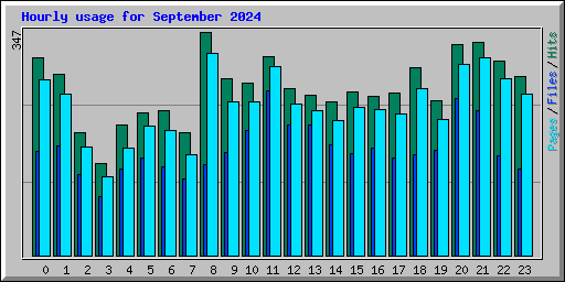 Hourly usage for September 2024